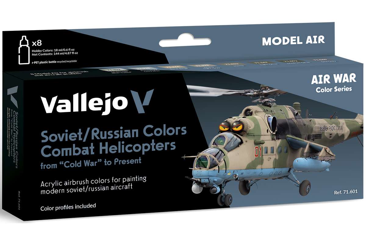 Soviet/Russian colors Combat Helicopters 8x18ml